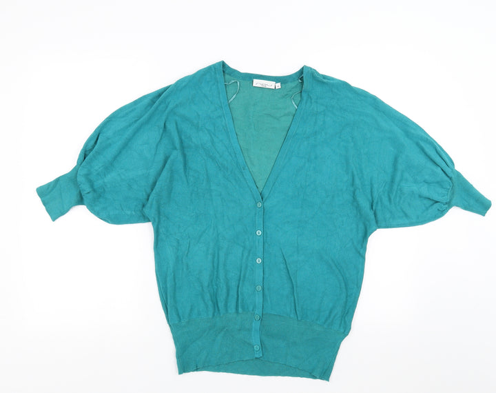 New Look Womens Green Cardigan Jumper Size 10