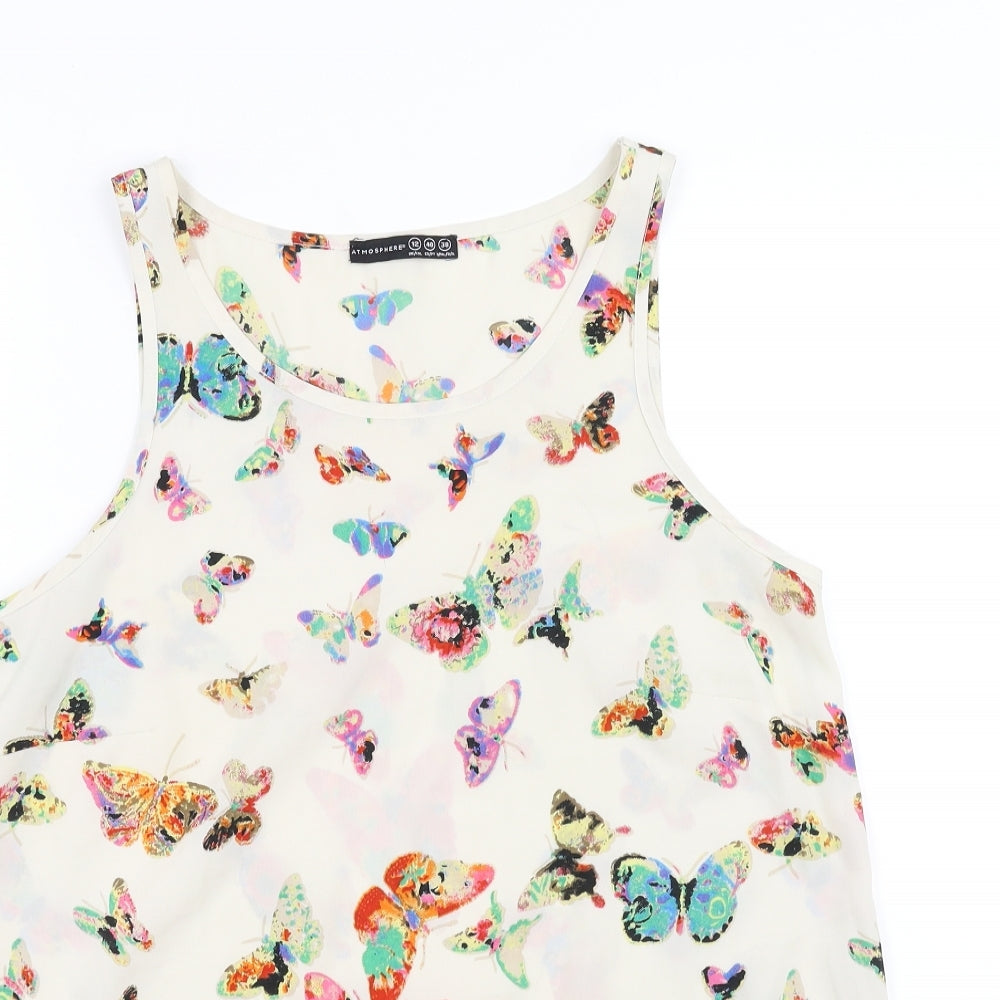 Primark Womens Ivory   Basic Blouse Size 12  - butterflies