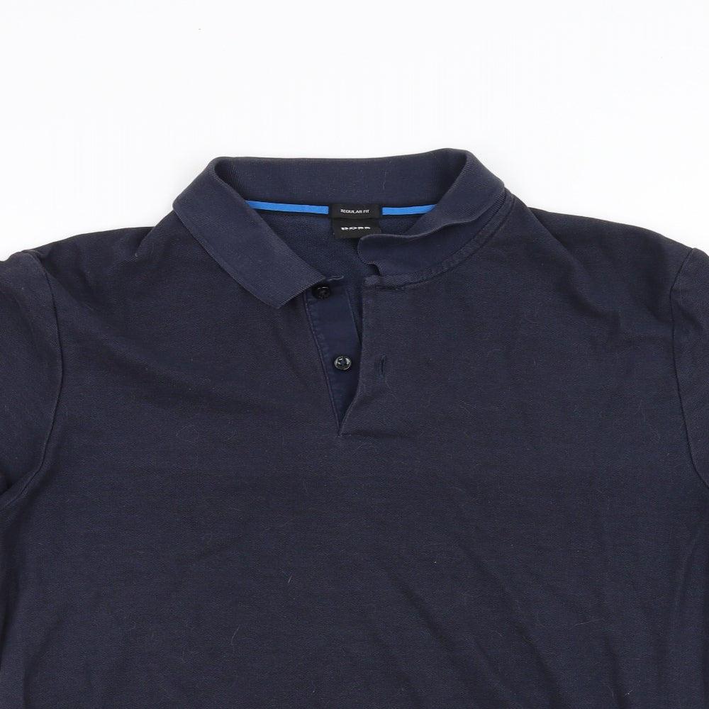 Boss Mens Blue    Polo Size L