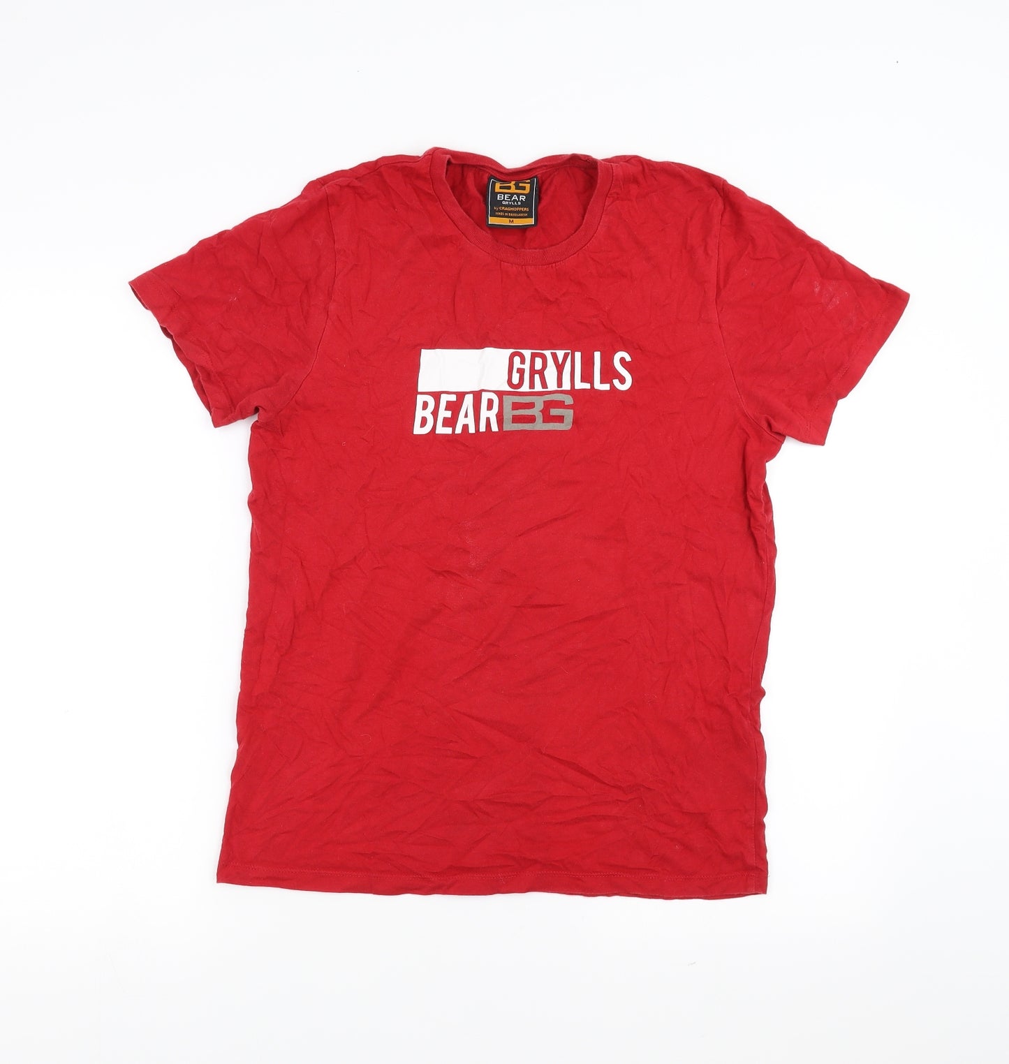 Craghoppers Mens Red    T-Shirt Size M  - Bear Grylls