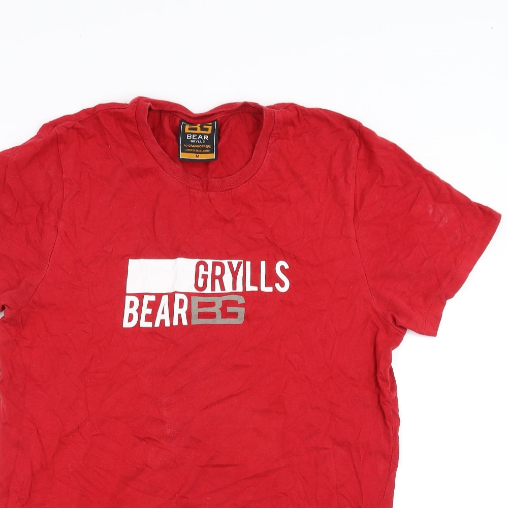 Craghoppers Mens Red    T-Shirt Size M  - Bear Grylls