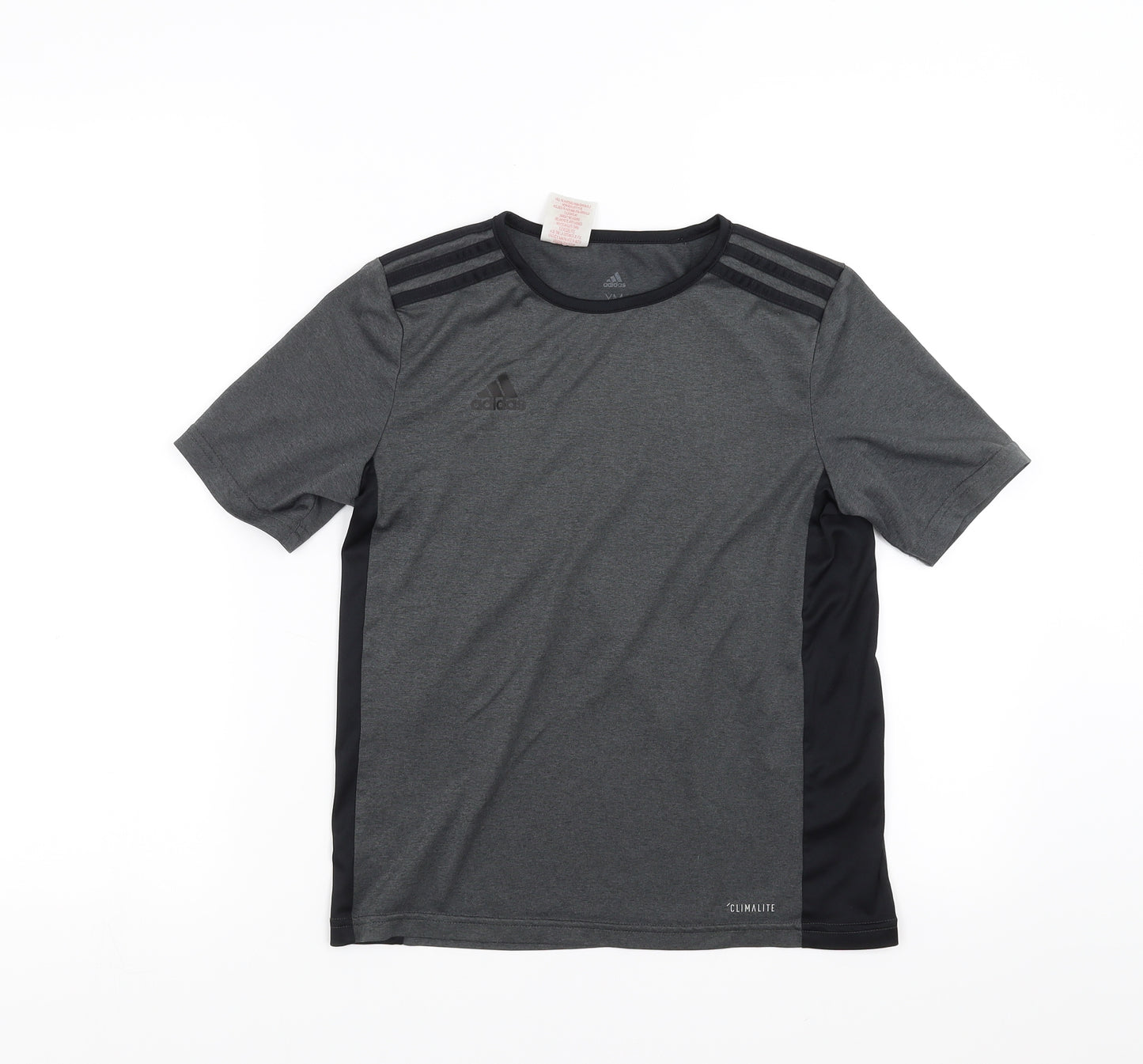 adidas Boys Grey   Basic T-Shirt Size 11-12 Years  - Climalite