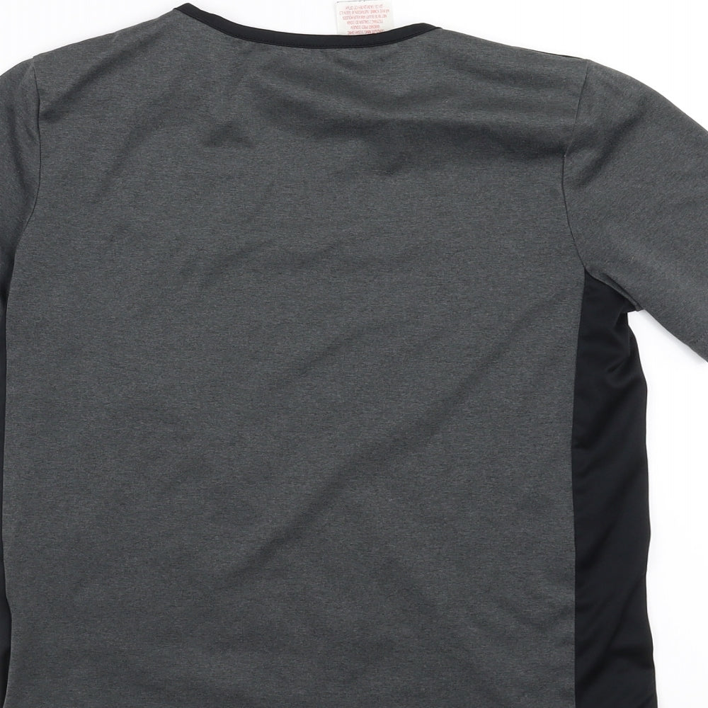 adidas Boys Grey   Basic T-Shirt Size 11-12 Years  - Climalite