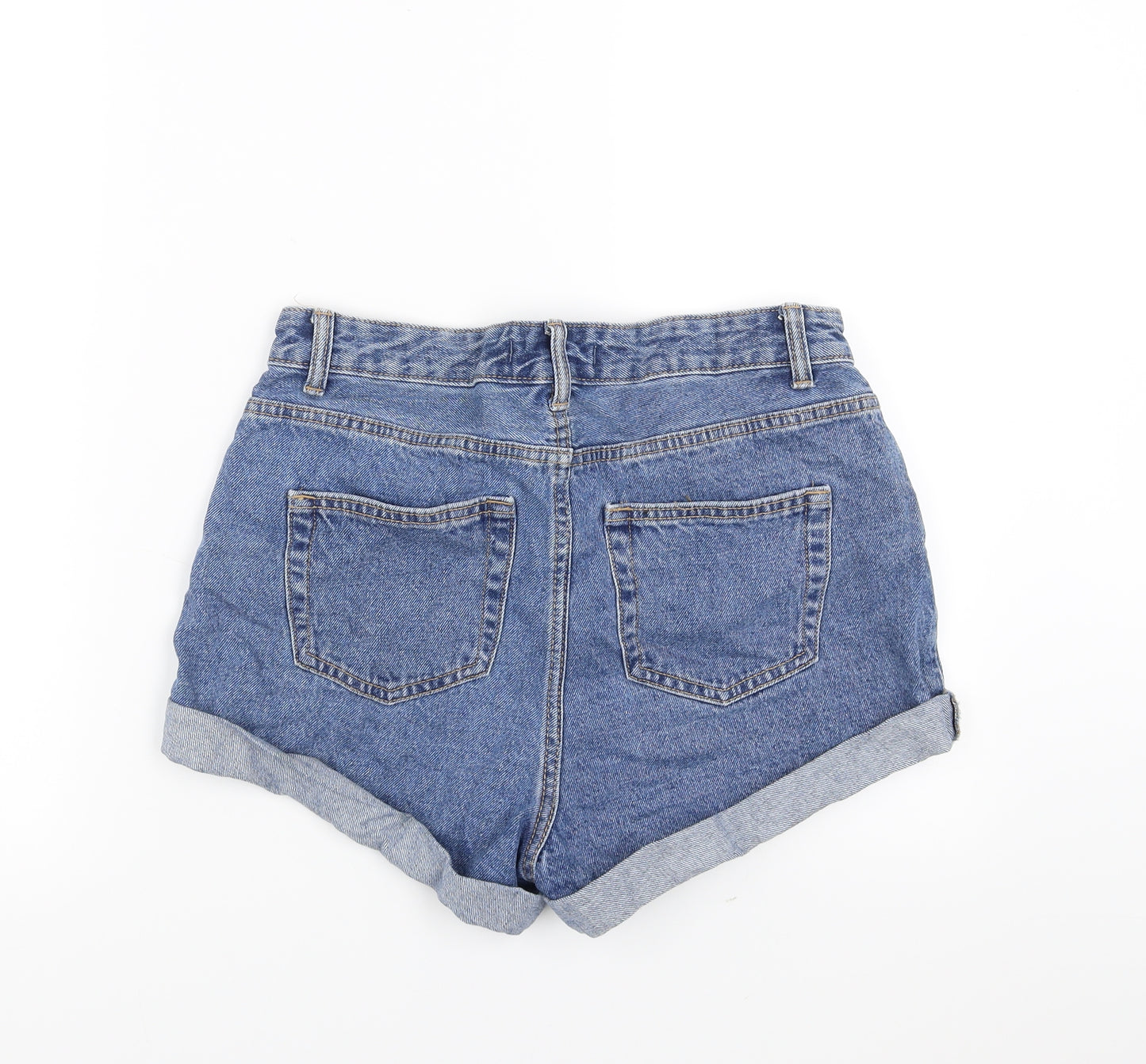 Primark Womens Blue  Denim Hot Pants Shorts Size 10