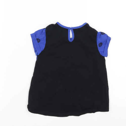 Matalan Girls Blue   Basic T-Shirt Size 18-24 Months  - you make me smile