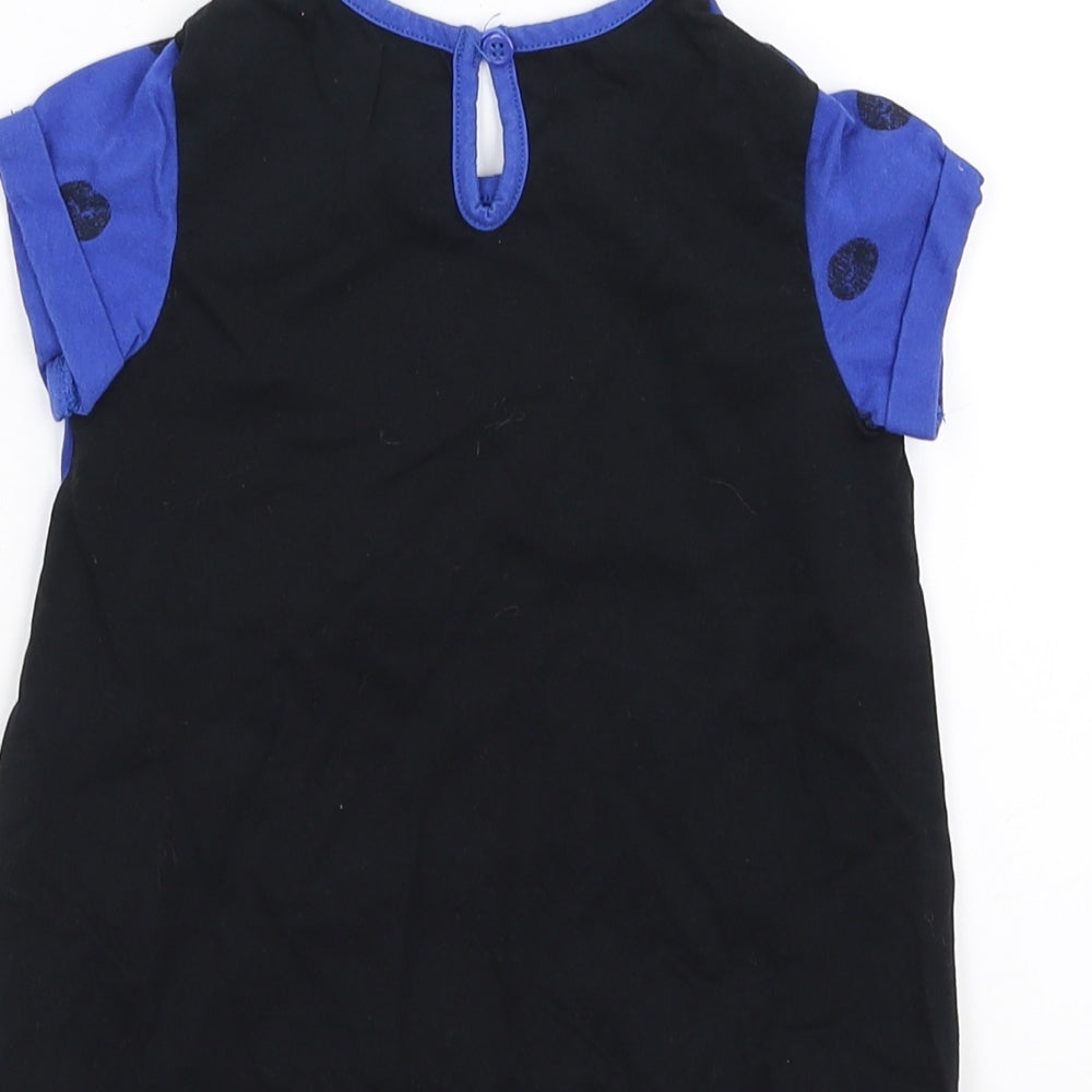 Matalan Girls Blue   Basic T-Shirt Size 18-24 Months  - you make me smile