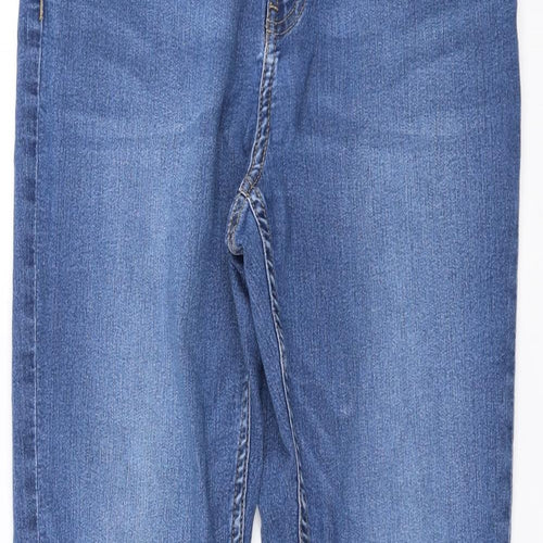 H&M Womens Blue  Denim Skinny Jeans Size 14 L30 in