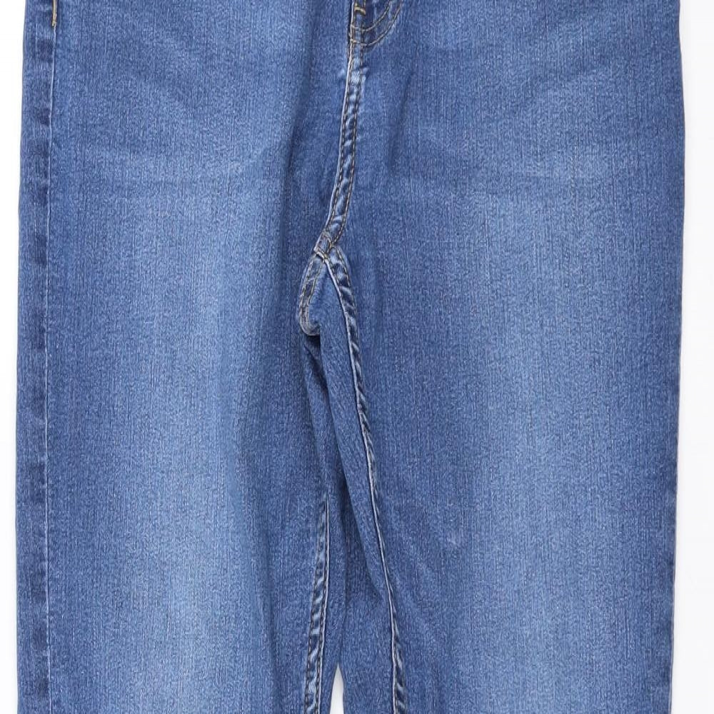H&M Womens Blue  Denim Skinny Jeans Size 14 L30 in