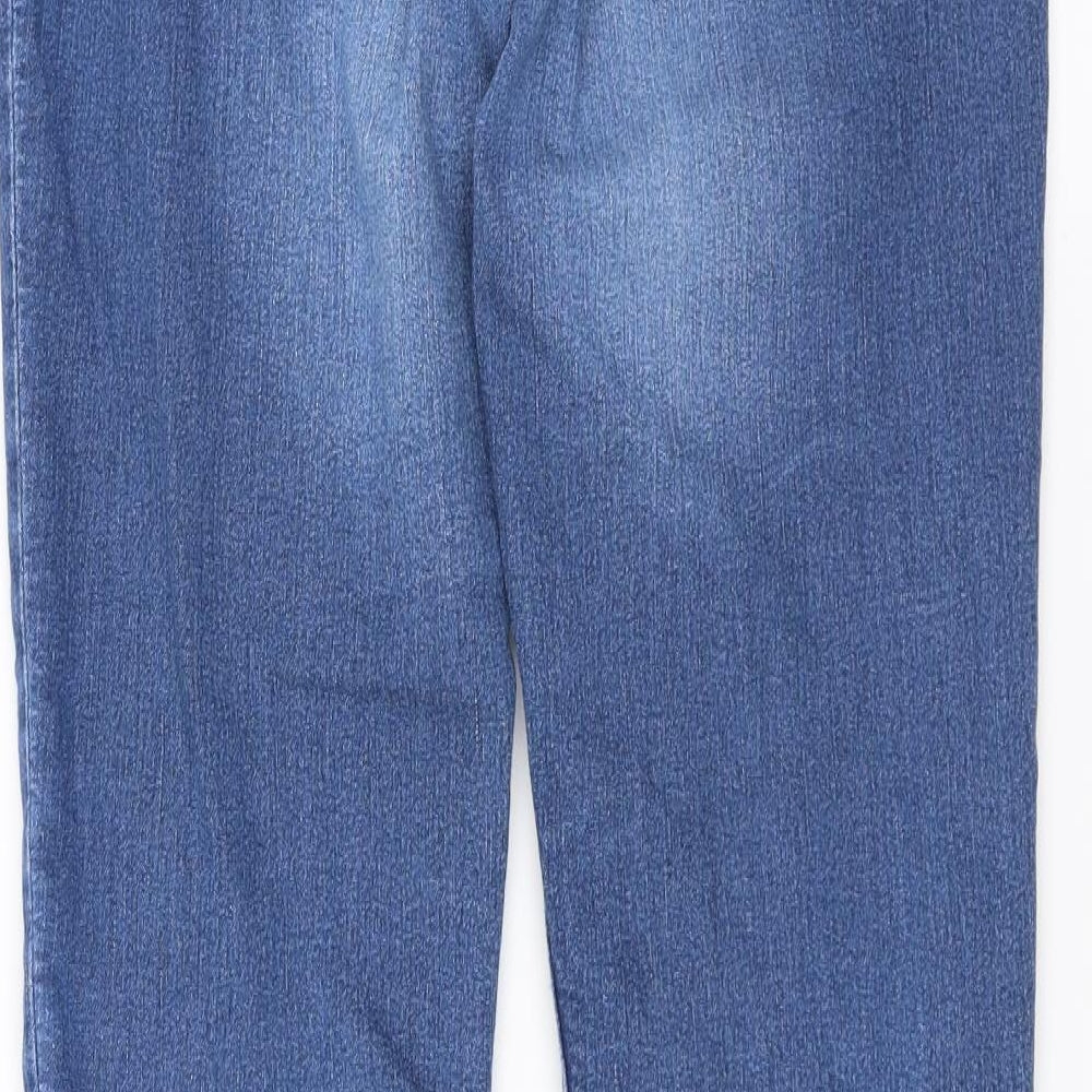H&M Womens Blue  Denim Skinny Jeans Size 14 L30 in