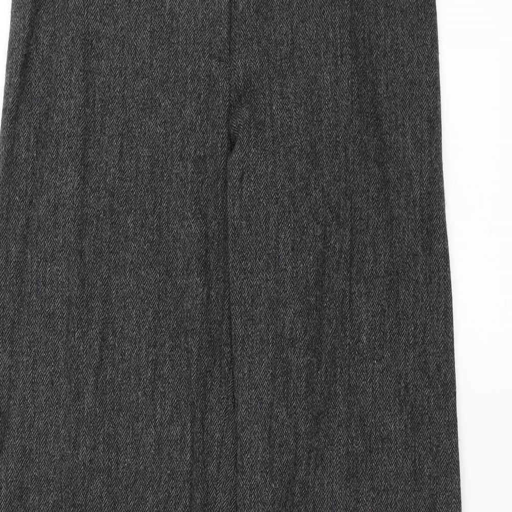Hobbs Womens Grey Herringbone  Trousers  Size 10 L31 in