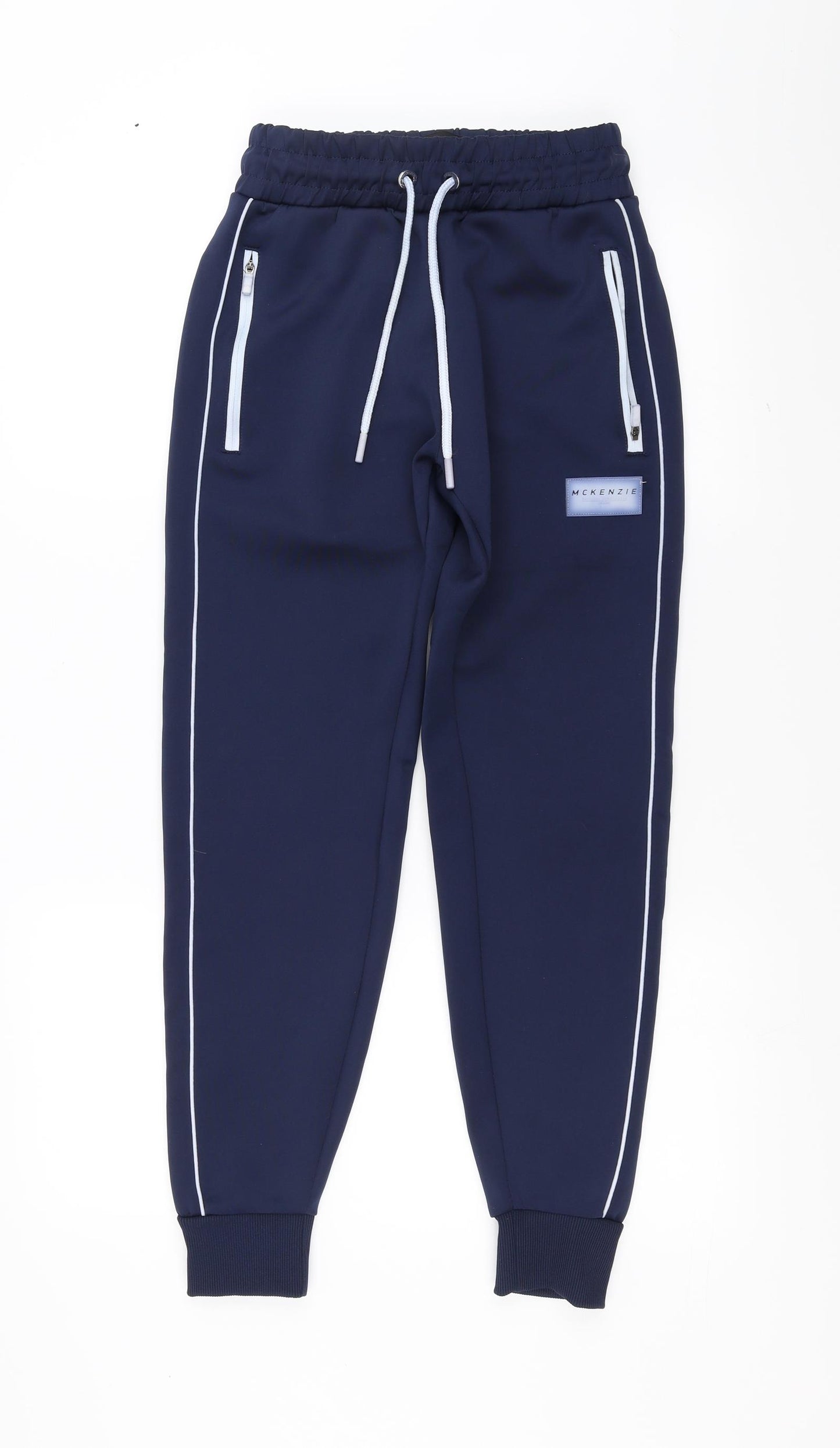 McKenzie Mens Blue   Jogger Trousers Size S L29 in