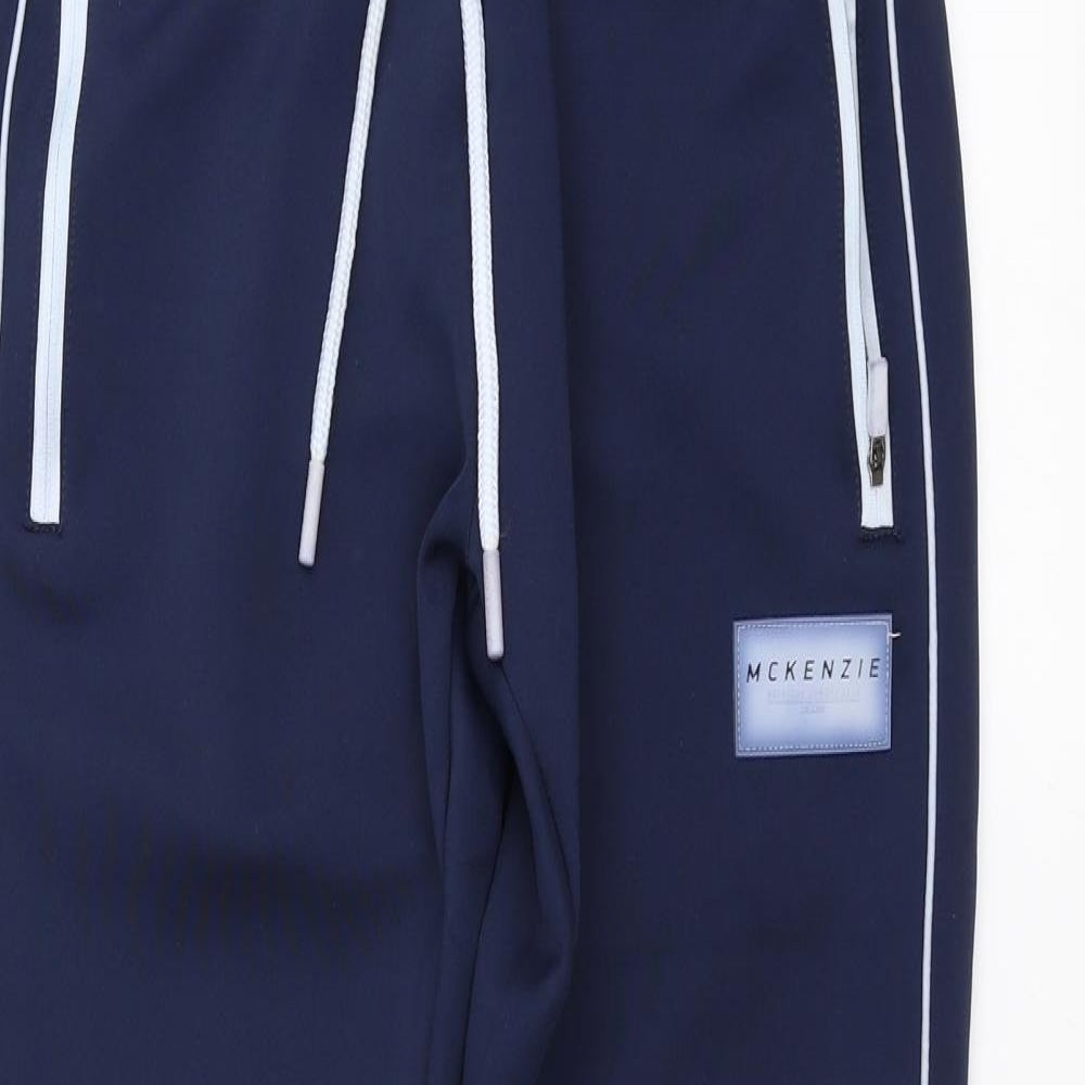McKenzie Mens Blue   Jogger Trousers Size S L29 in