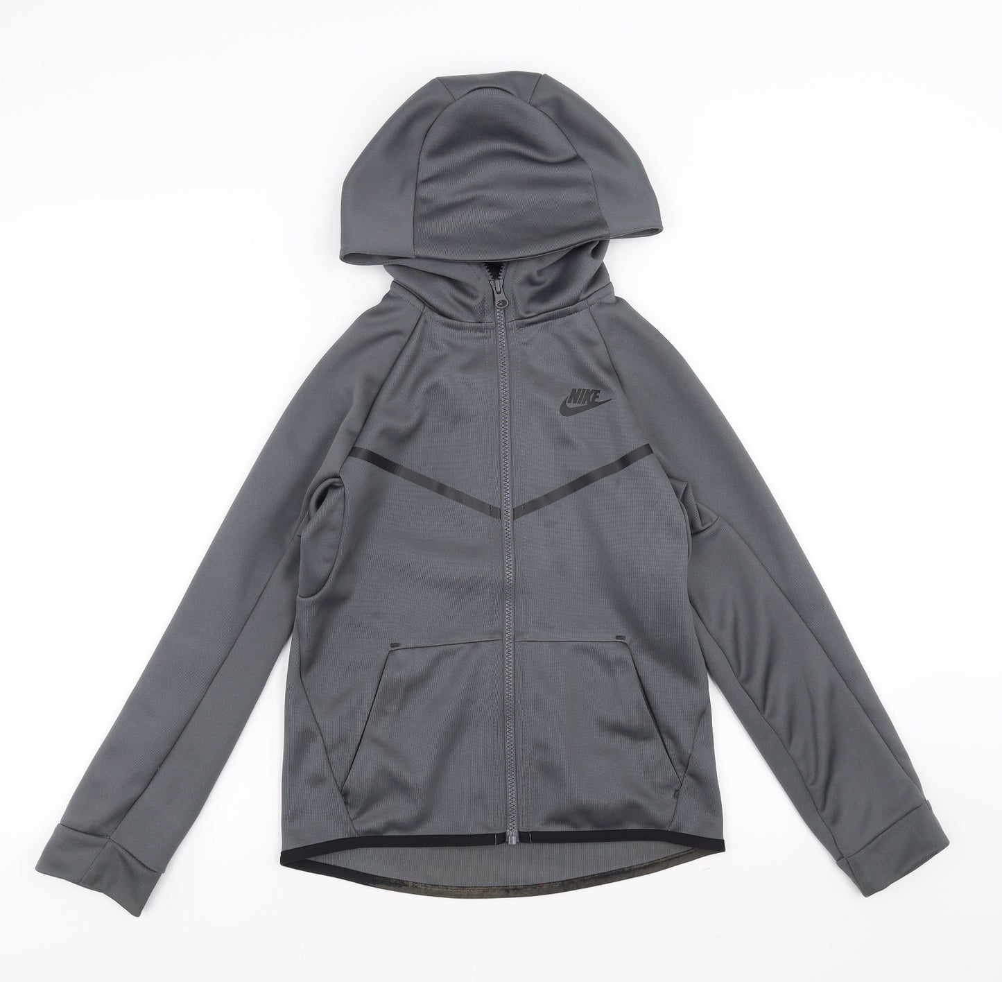 Nike Boys Grey   Full Zip Hoodie Size 10-11 Years