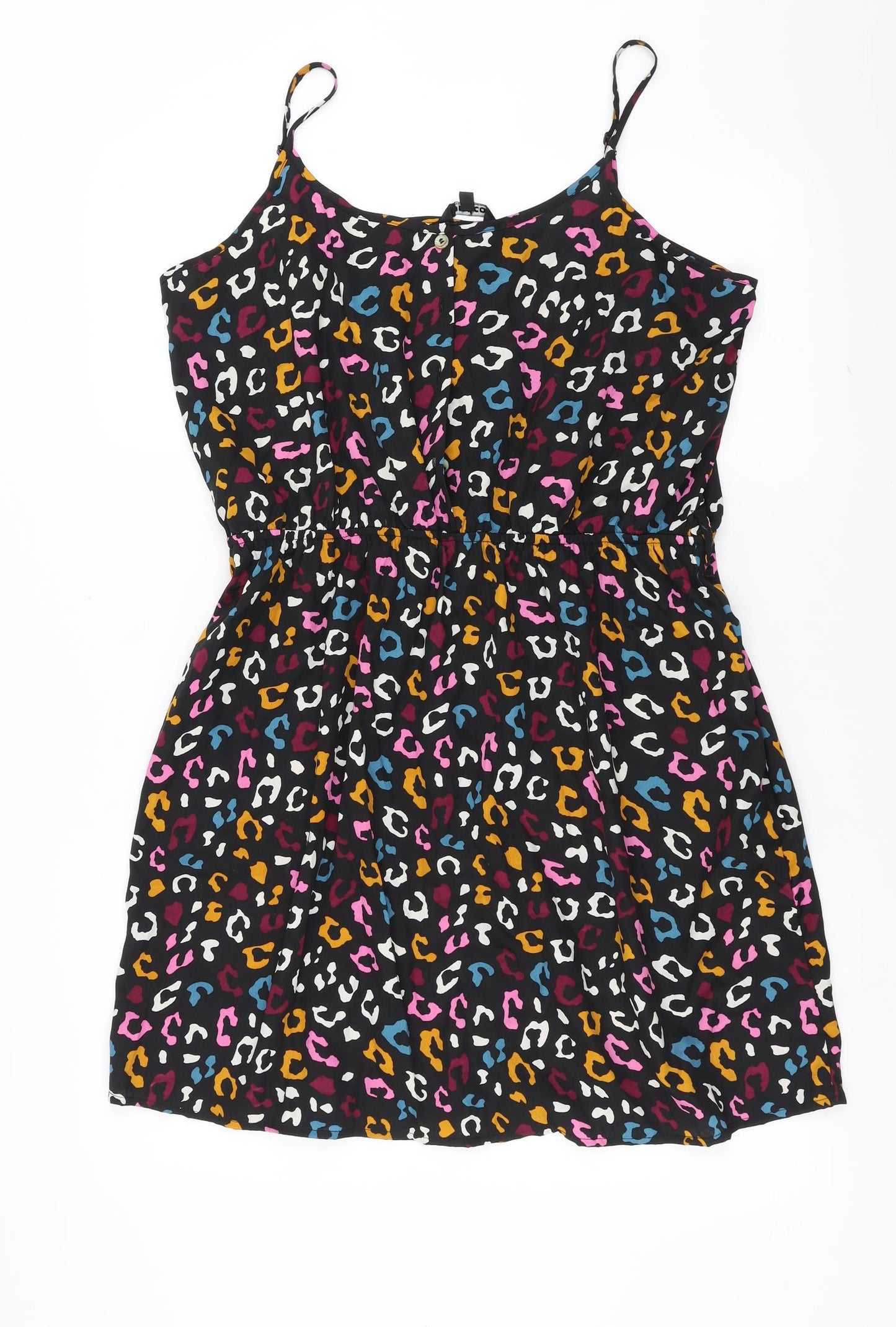 Pep&Co Womens Black Geometric  Fit & Flare  Size 16