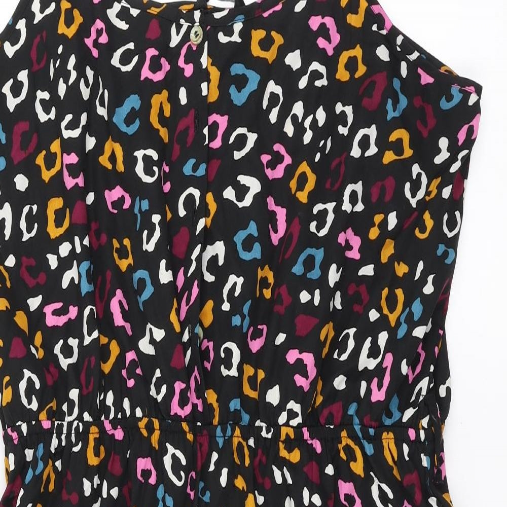 Pep&Co Womens Black Geometric  Fit & Flare  Size 16