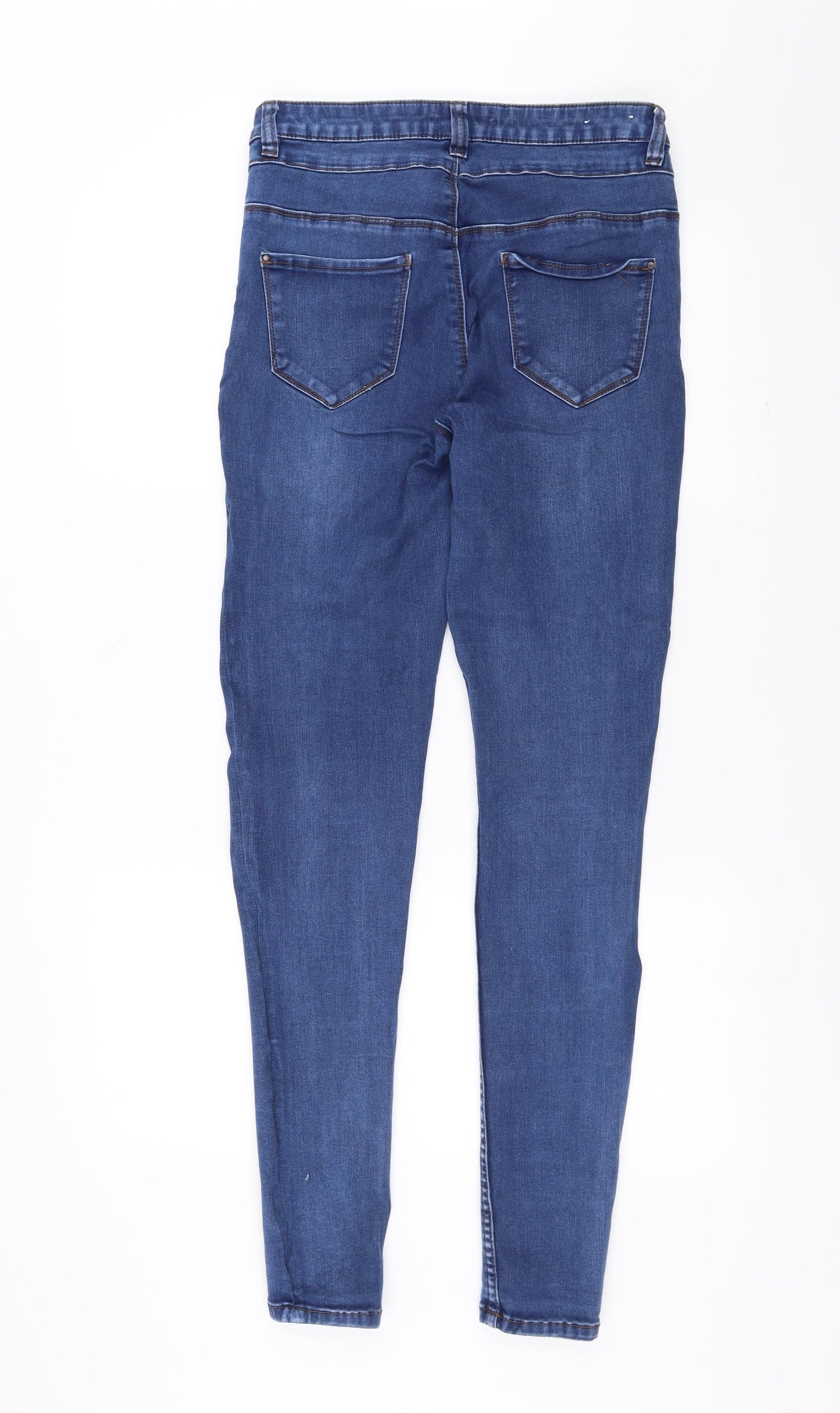New Look Womens Blue  Denim Skinny Jeans Size 14 L31 in