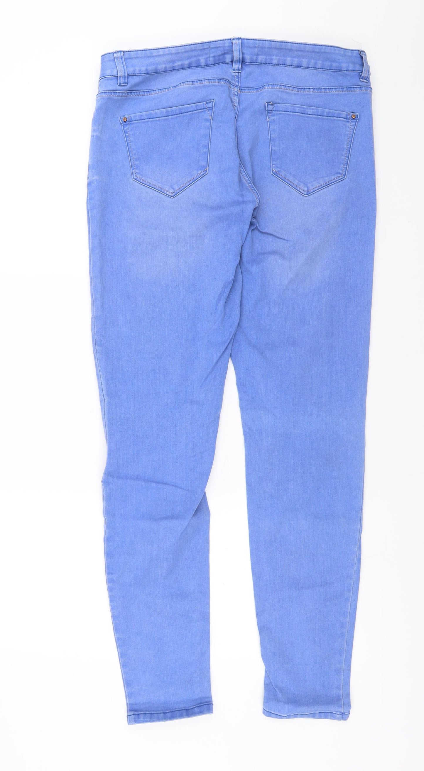 New Look Womens Blue  Denim Skinny Jeans Size 14 L31 in
