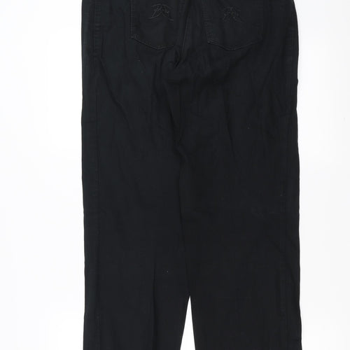 Basler Womens Black  Denim Straight Jeans Size 12 L28 in