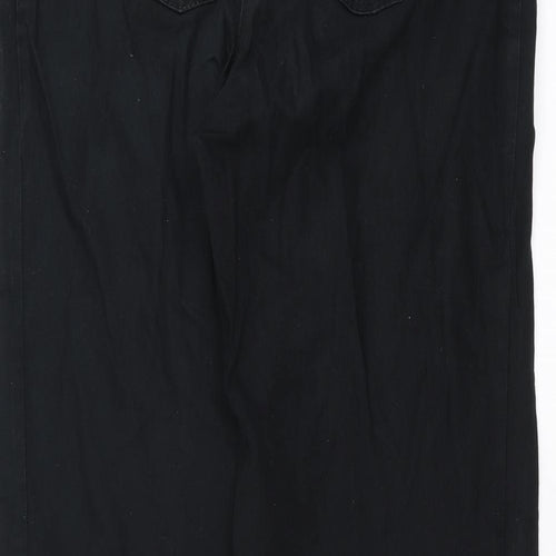 Basler Womens Black  Denim Straight Jeans Size 12 L28 in