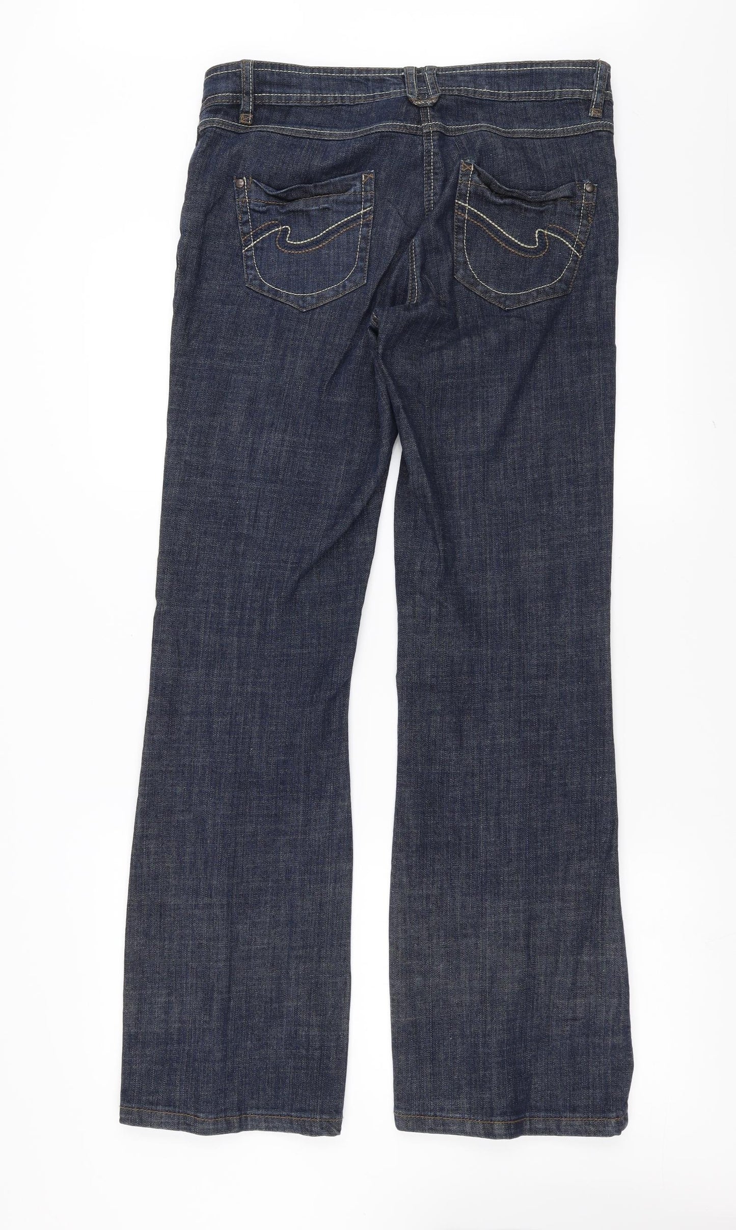 NEXT Womens Blue  Denim Bootcut Jeans Size 12 L31 in