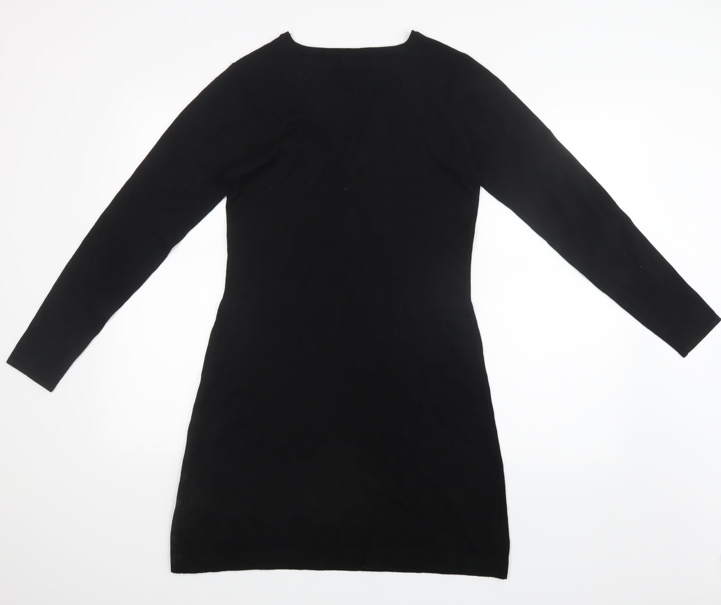 Melrose Womens Black  Knit T-Shirt Dress  Size 14