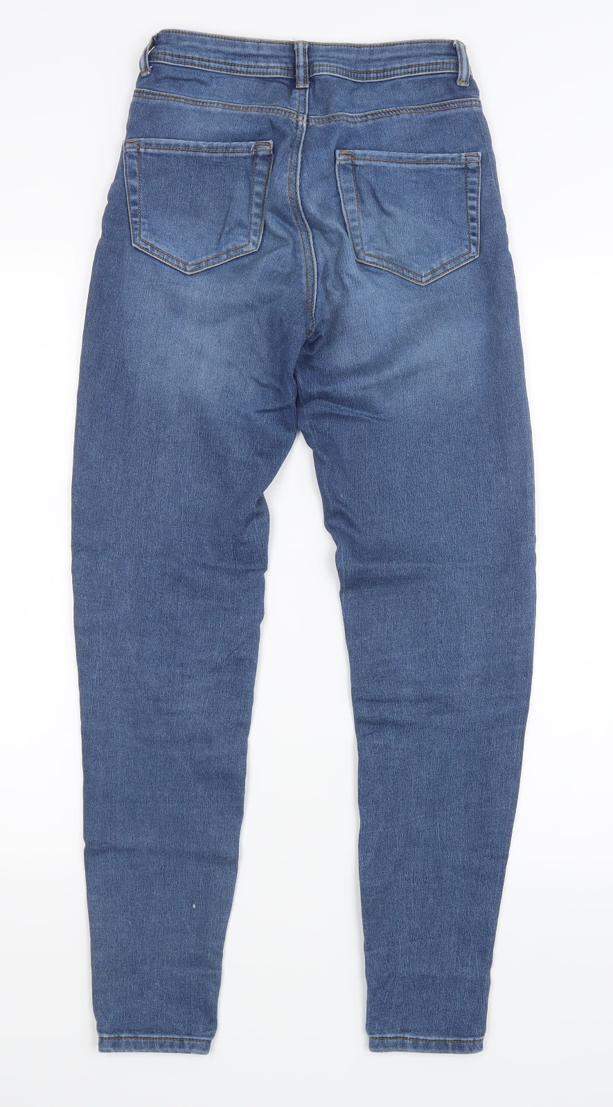 Denim Co. Womens Blue  Denim Straight Jeans Size 6 L29 in