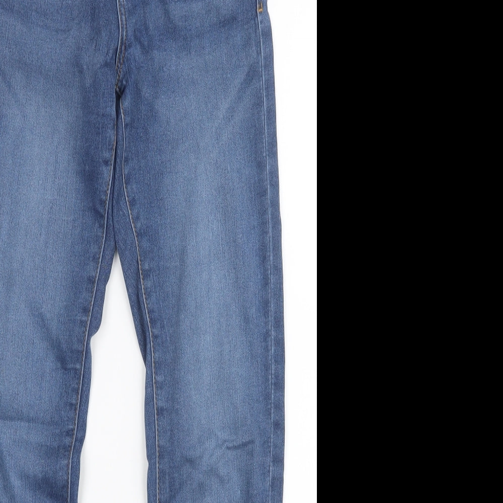 Denim Co. Womens Blue  Denim Straight Jeans Size 6 L29 in