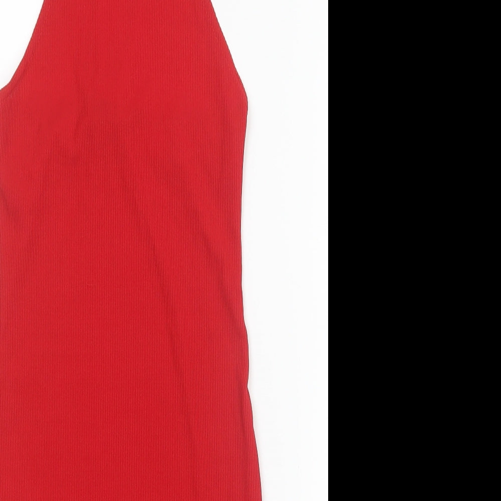 PRETTYLITTLETHING Womens Red   Bodycon  Size 10