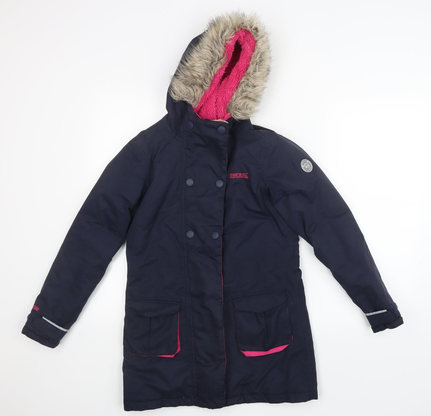 Regatta Girls Blue   Jacket Coat Size 11-12 Years