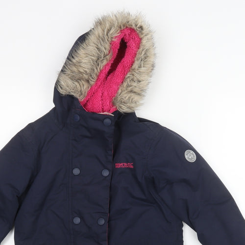 Regatta Girls Blue   Jacket Coat Size 11-12 Years