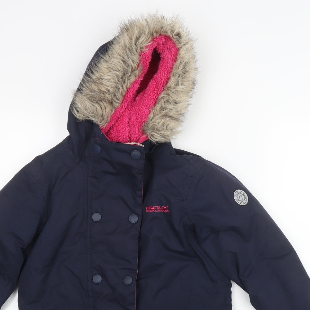 Regatta Girls Blue   Jacket Coat Size 11-12 Years