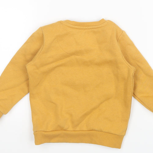 F&F Boys Yellow   Pullover Jumper Size 9-12 Months