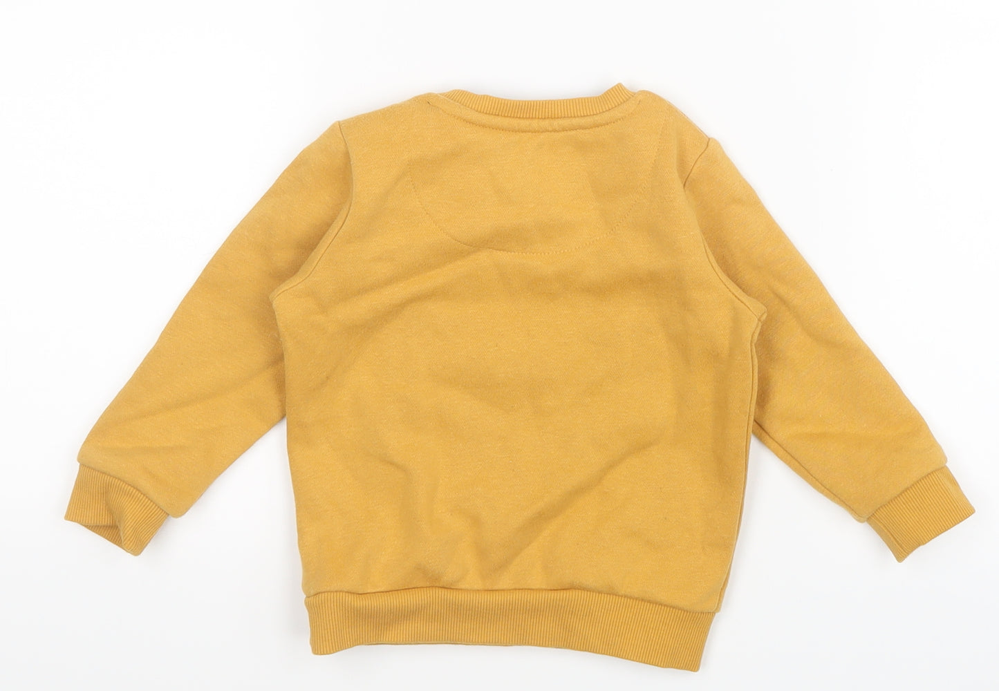 F&F Boys Yellow   Pullover Jumper Size 9-12 Months