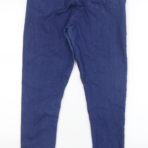 Topshop Womens Blue  Denim Straight Jeans Size 28 in L28.5 in