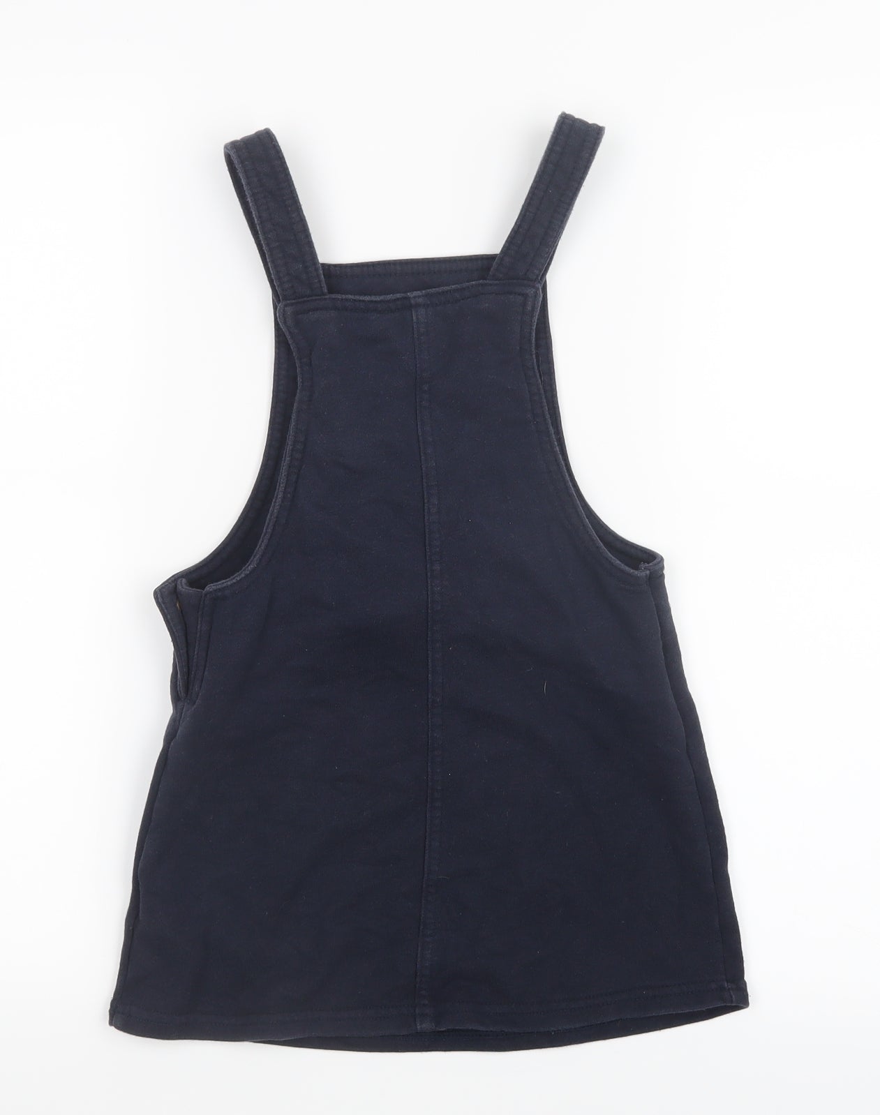 Tesco Girls Blue   Pinafore/Dungaree Dress  Size 6-7 Years  - Elsa Frozen