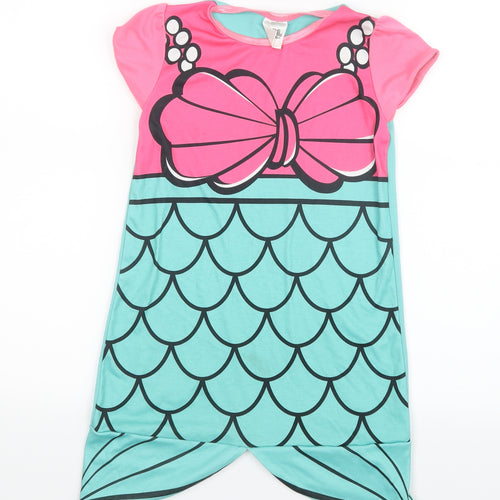 George Girls Pink   Shirt Dress  Size 6-7 Years