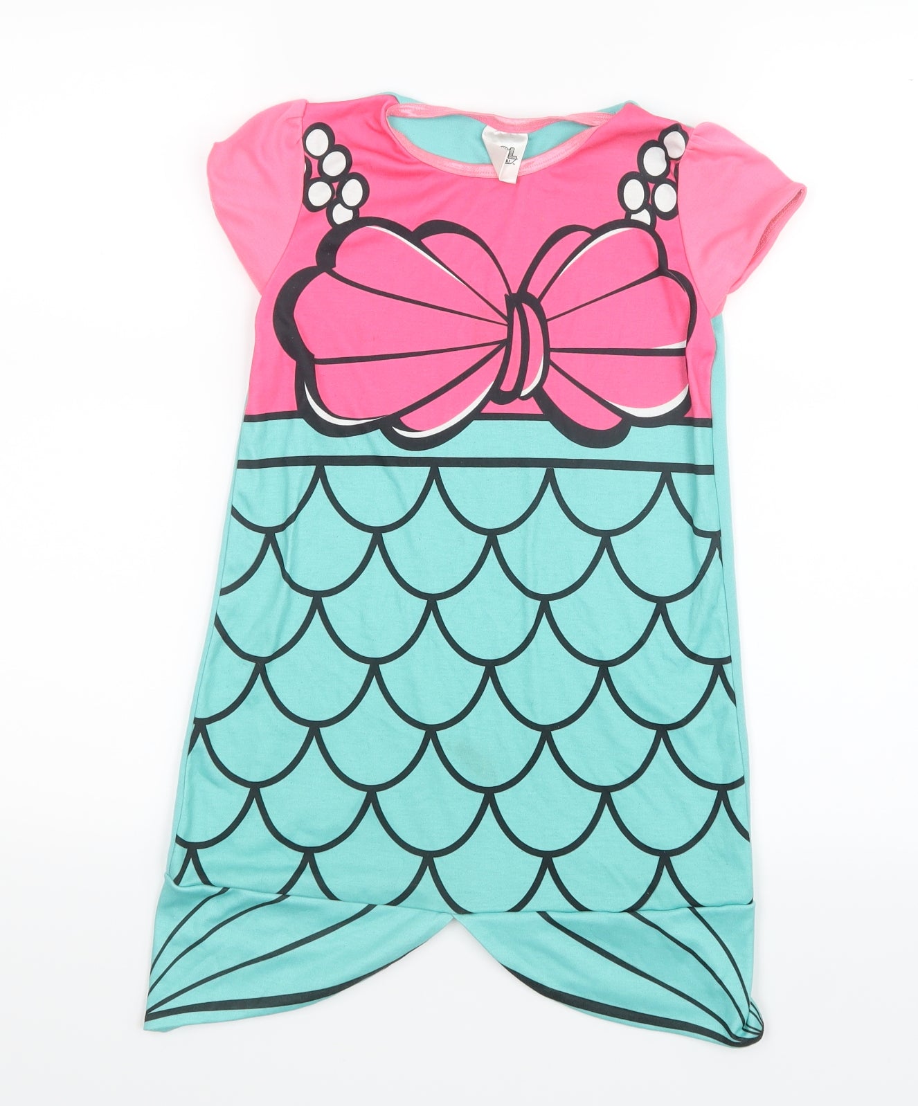 George Girls Pink   Shirt Dress  Size 6-7 Years