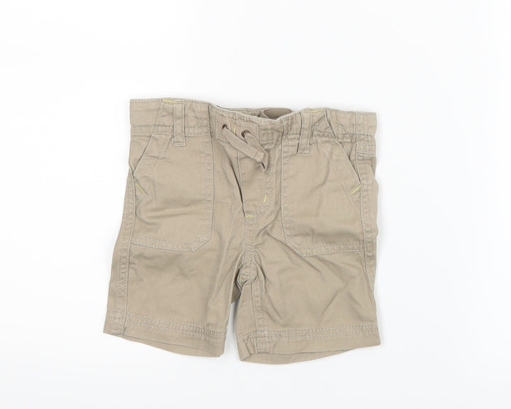 Pumpkin Patch Boys Beige Cropped Trousers Size 12-18 Months