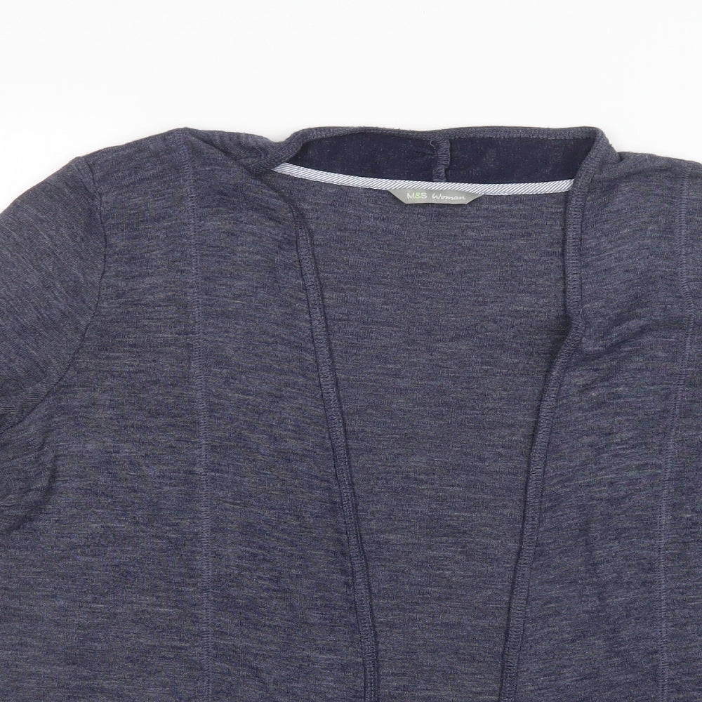 Marks and Spencer Womens Blue   Cardigan Jumper Size 16