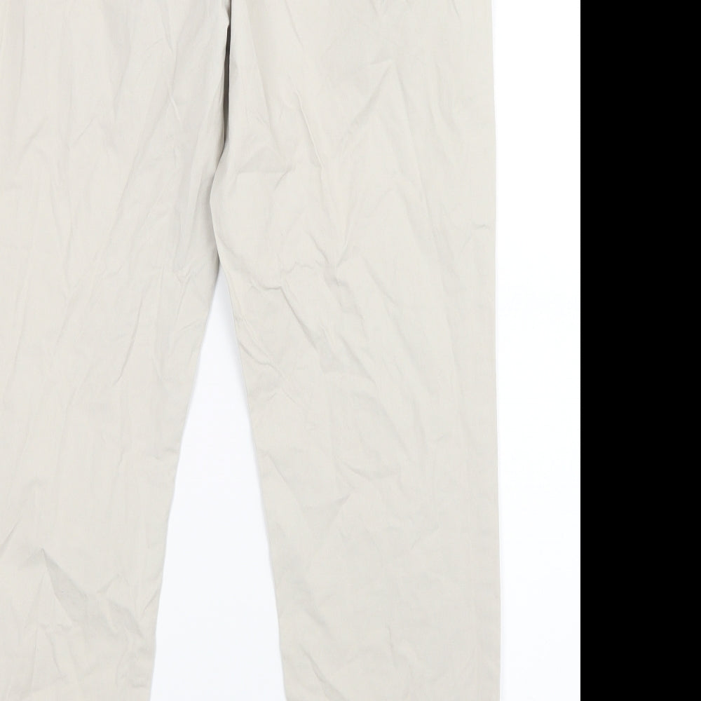 Marks and Spencer Womens Ivory   Trousers  Size 14 L28.5 in