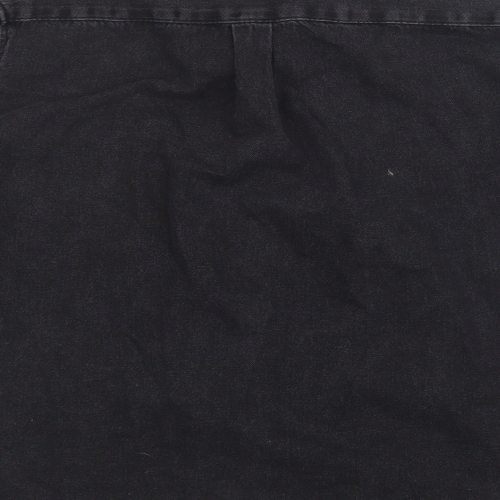 Primark Mens Black  Denim  Button-Up Size S