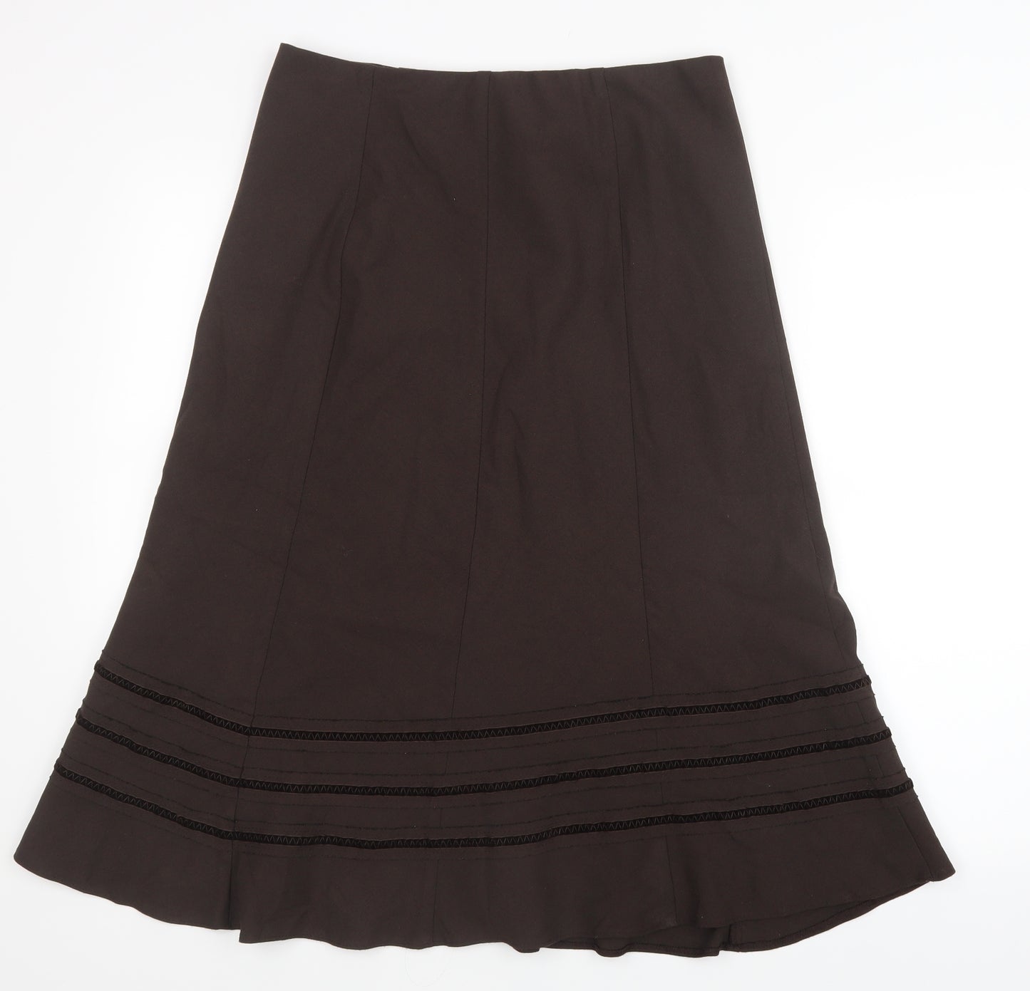 Marks and Spencer Womens Brown   A-Line Skirt Size 12
