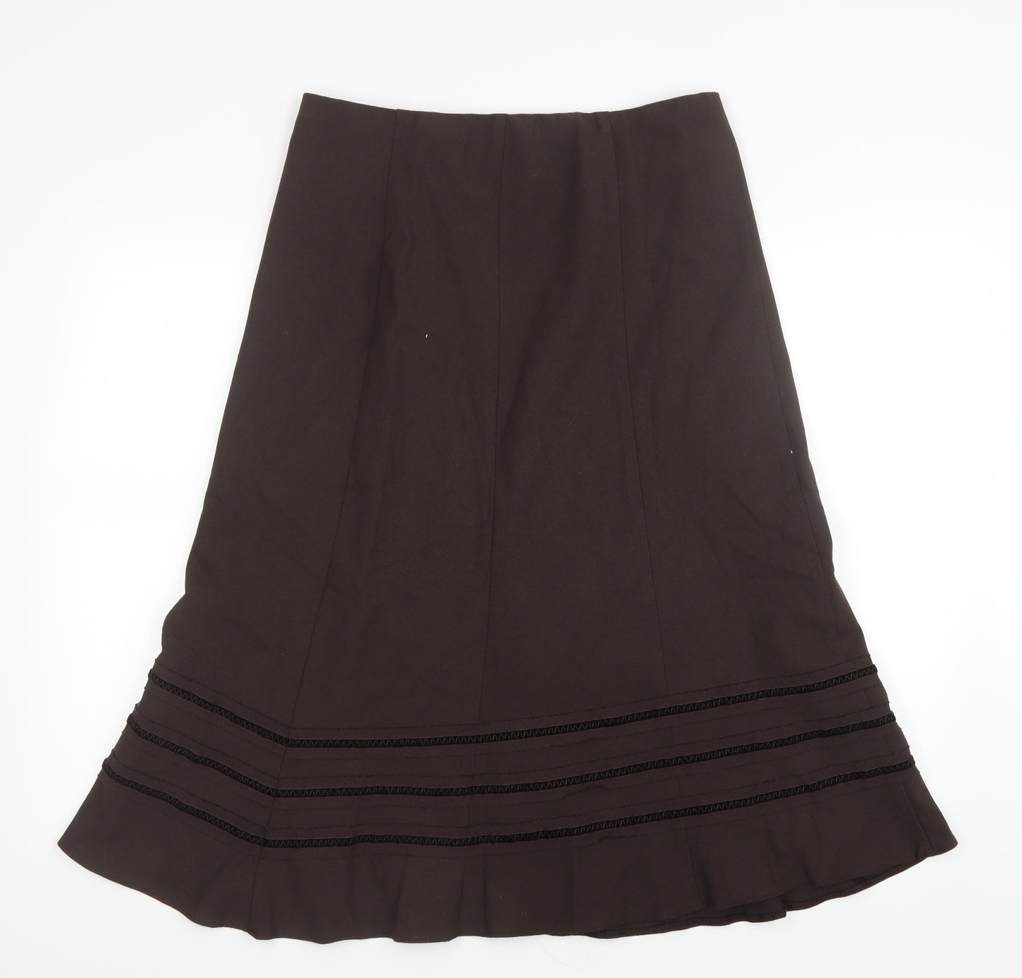 Marks and Spencer Womens Brown   A-Line Skirt Size 12