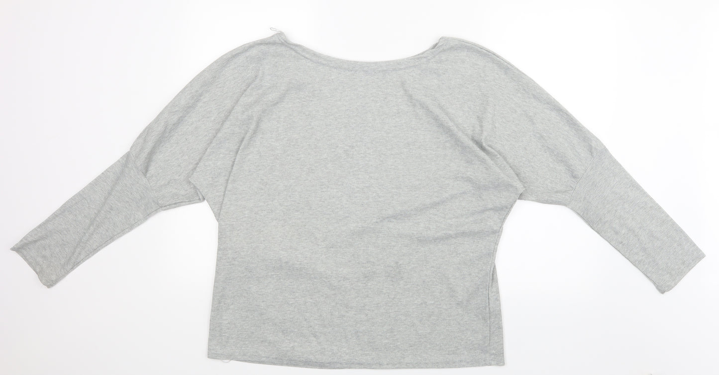 Preworn Womens Grey   Basic T-Shirt Size 4XL