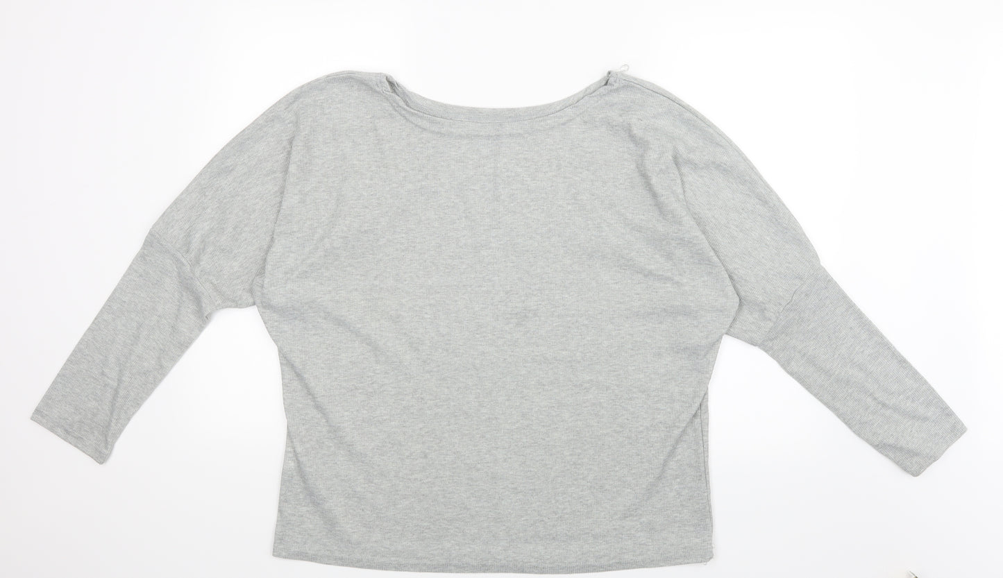 Preworn Womens Grey   Basic T-Shirt Size 4XL