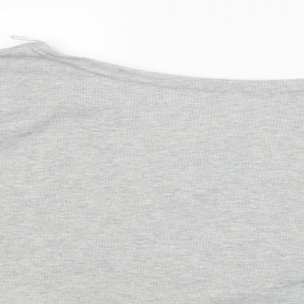 Preworn Womens Grey   Basic T-Shirt Size 4XL
