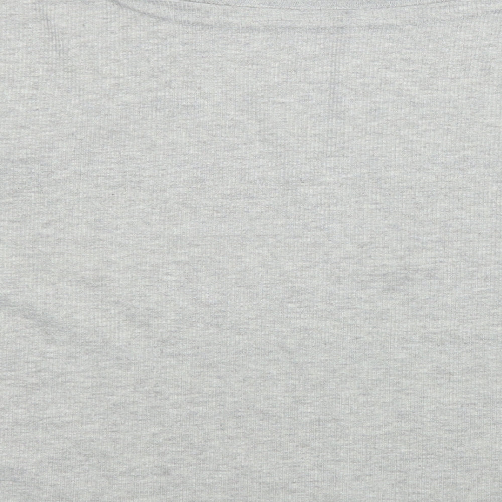 Preworn Womens Grey   Basic T-Shirt Size 4XL