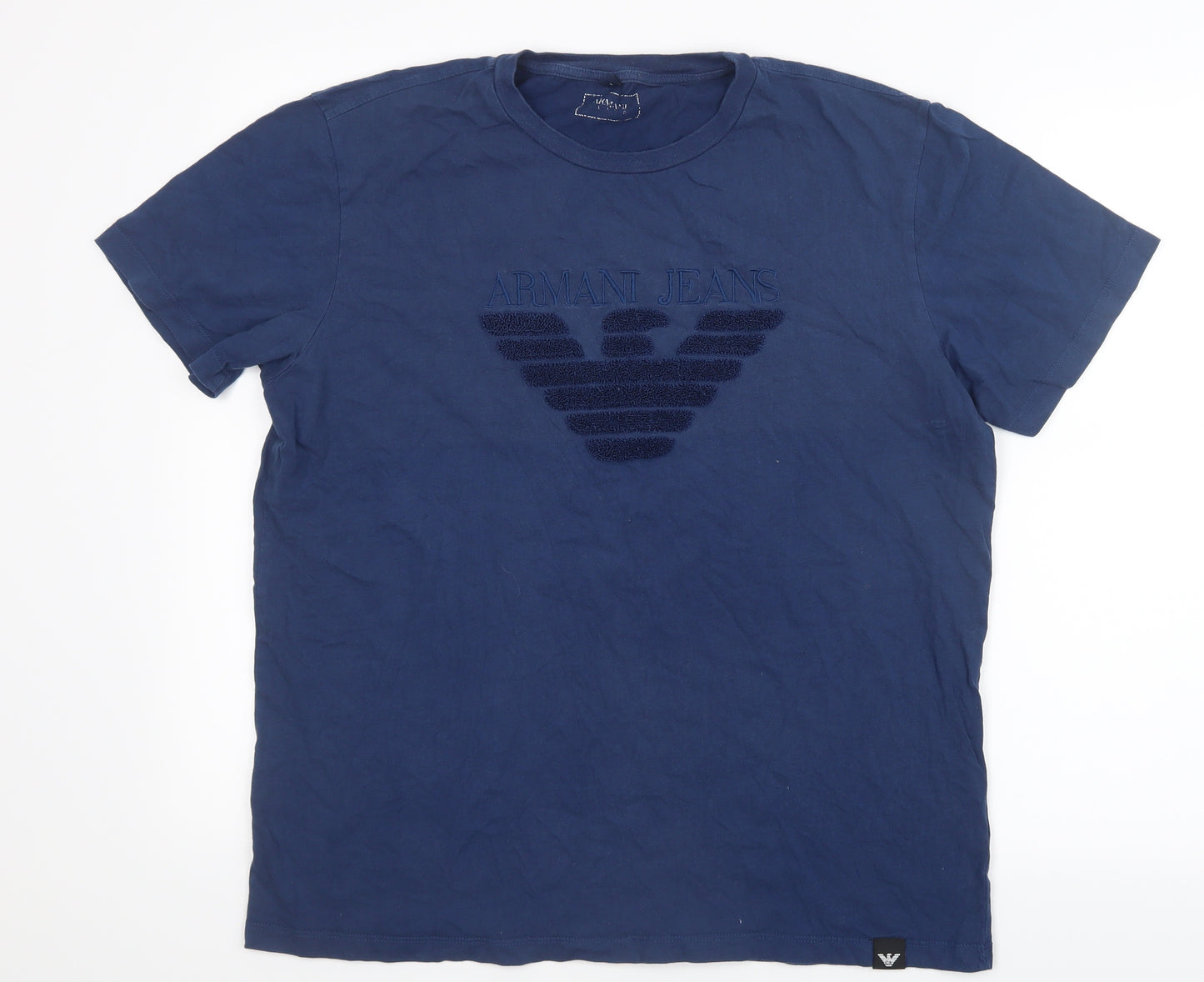 ARMANI Mens Blue    T-Shirt Size L