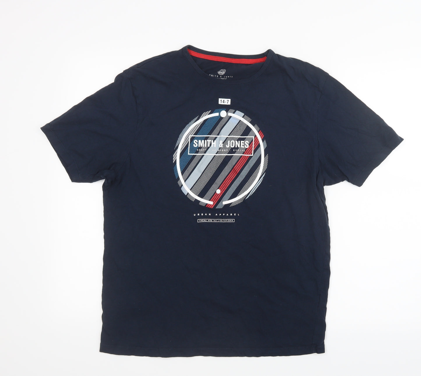 Smith & Jones Mens Blue    T-Shirt Size L