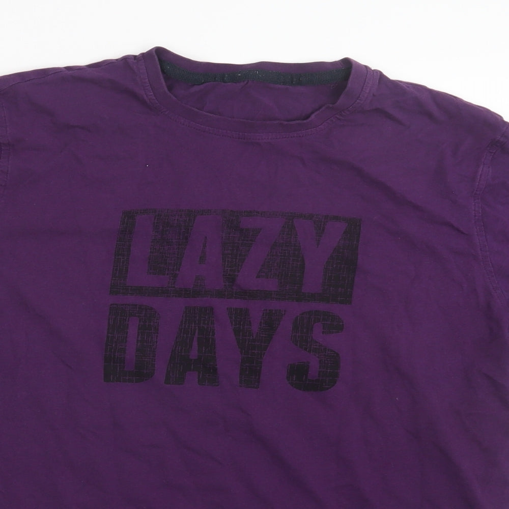 George Mens Purple    T-Shirt Size L